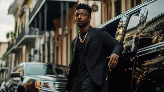 stylish-african-american-man-black-suit-posing-near-luxury-limousine_1308175-229919