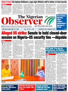 Thursday 29th January, 2026