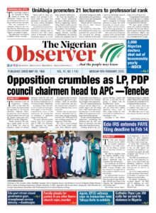 Monday 9th February, 2026