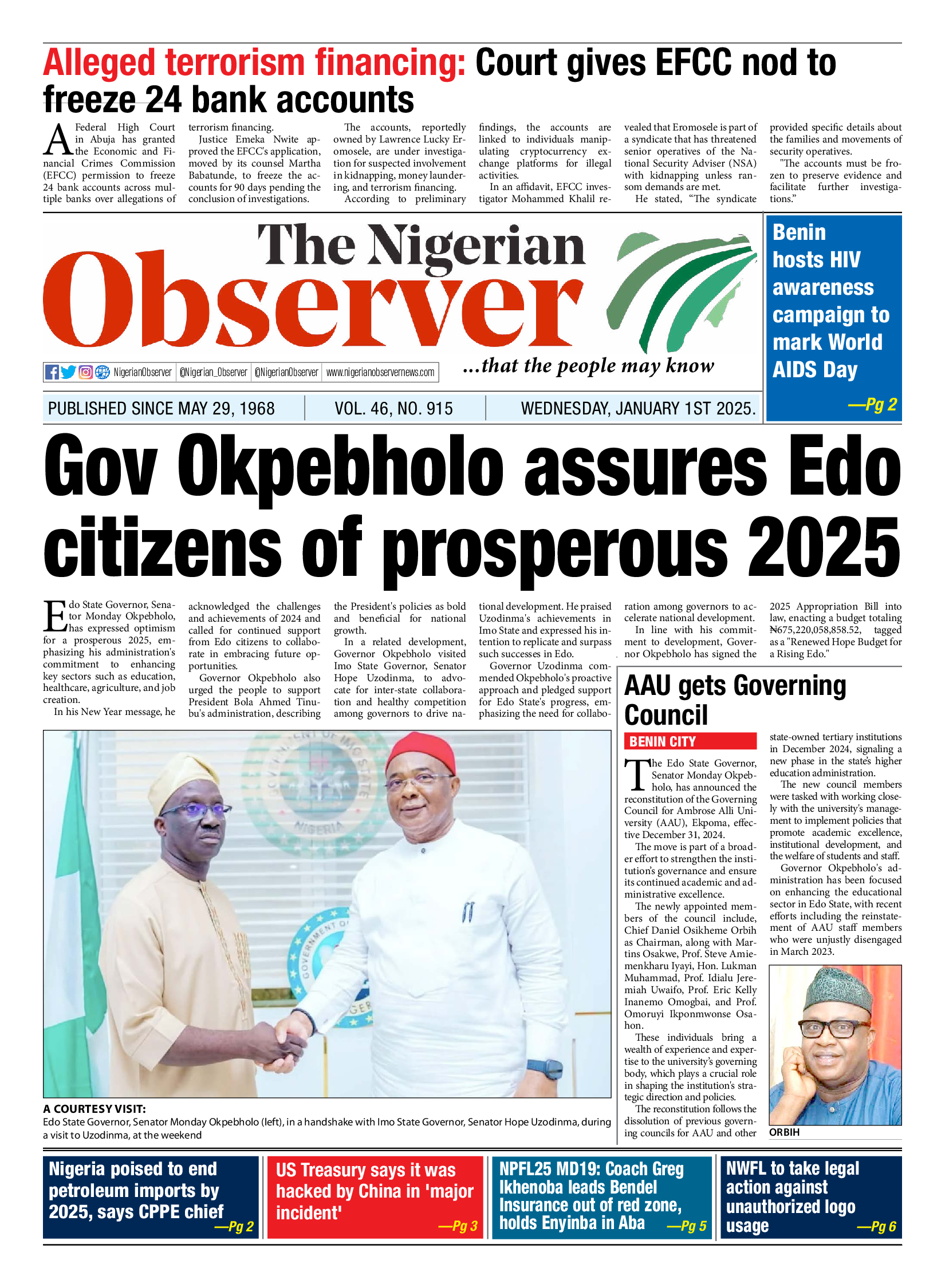 Wednesday January 1, 2025