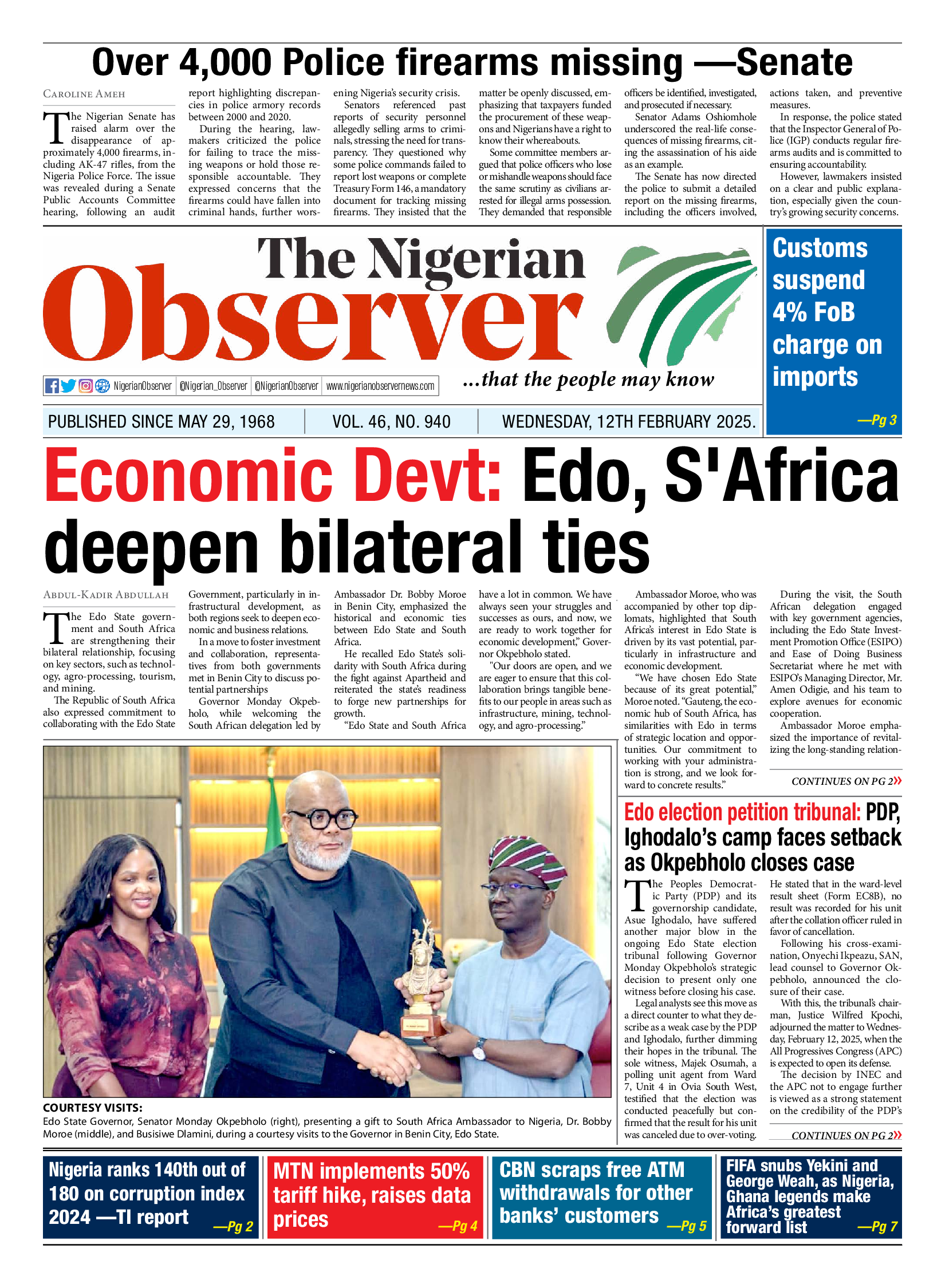 Wednesday February 12, 2025