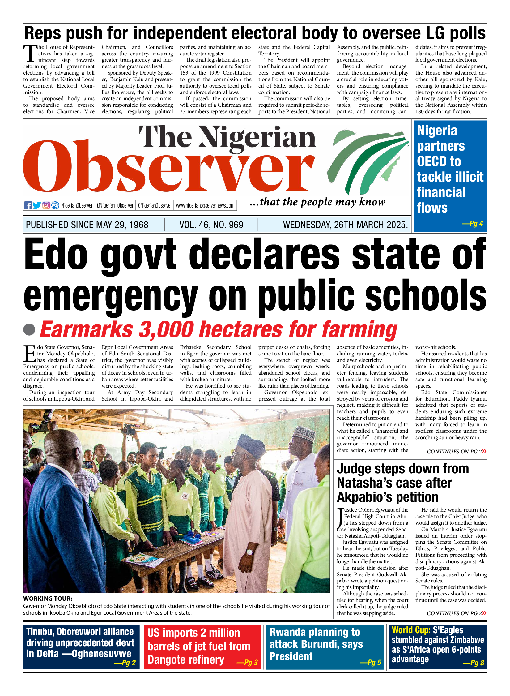 Wednesday March 26, 2025